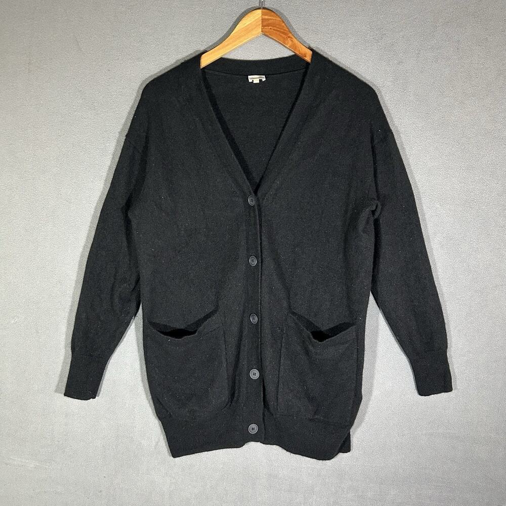 C.T.plage Raccoon Color Block Cardigan Size 40 m Black
